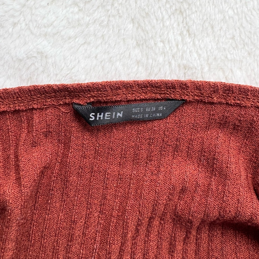 Rust Ribbed Camisole Top - Picture 4 of 5